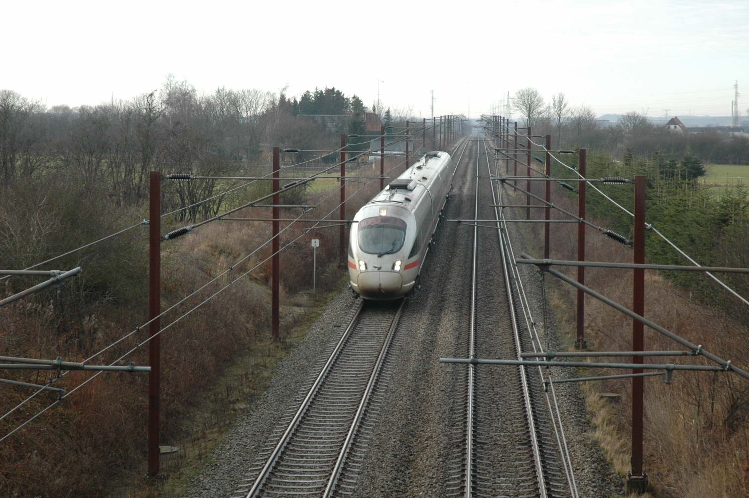 DB BR605 mellem Taulov og Fredericia den 23-01-2011